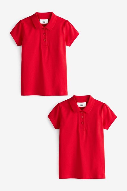 Next Poloshirt Kurzärmelige Polohemden aus Baumwolle im 2er-Pack (2-tlg) günstig online kaufen