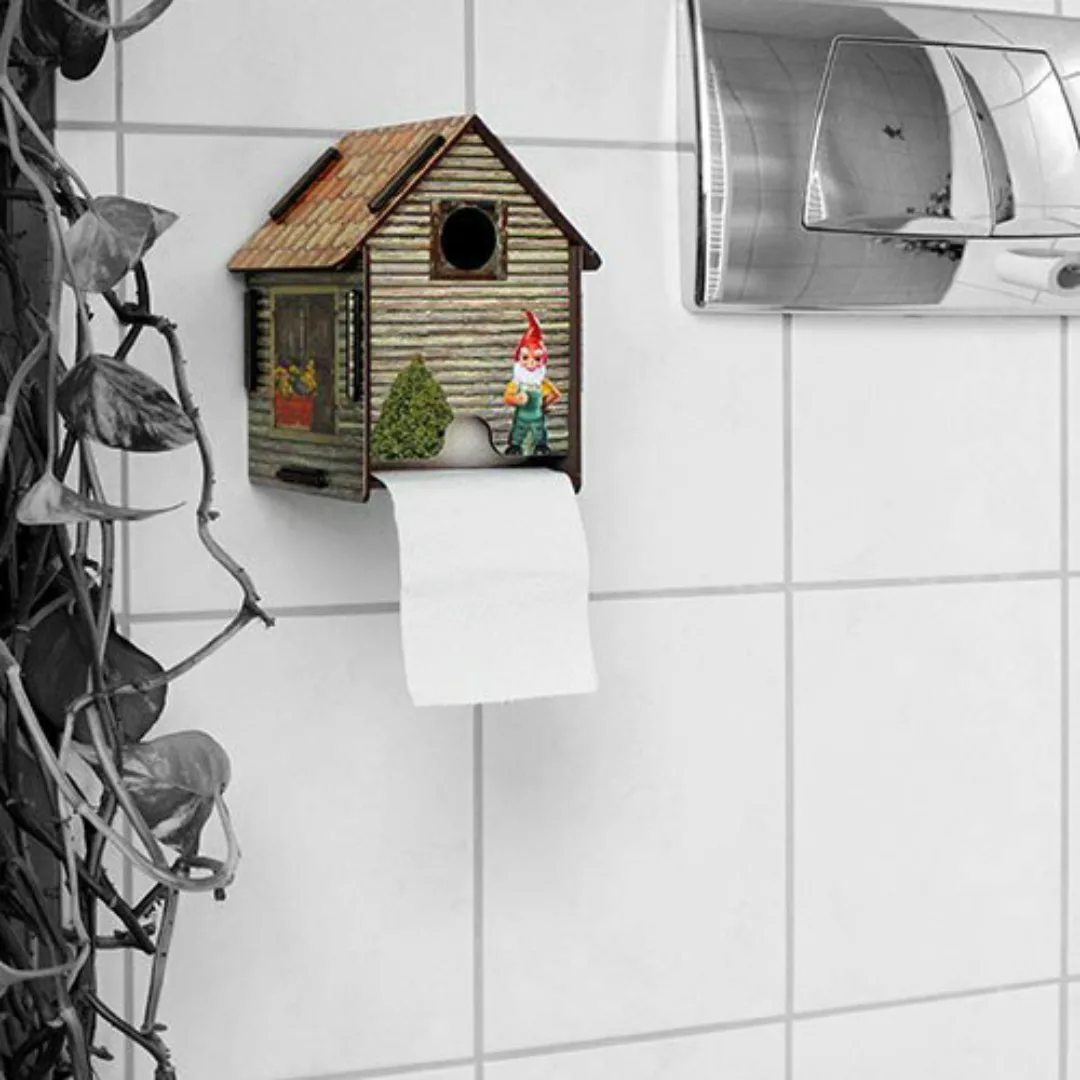 Toilettenpapierhalter Klopapierhalter Rollenhalter Klorollenhalter Holz Hau günstig online kaufen