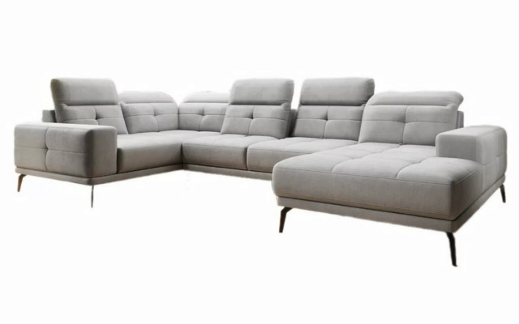 Luxusbetten24 Sofa Designer Sofa Nerio, mit verstellbarer Kopf- und Rückenl günstig online kaufen