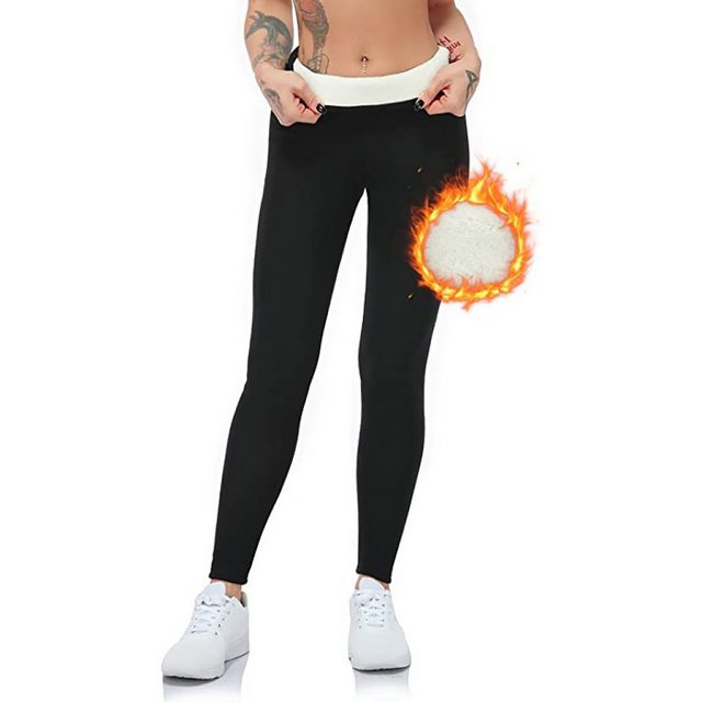 Gigicial Thermoleggings Damen-Thermo-Leggings,blickdicht Fleece-verdicktem günstig online kaufen