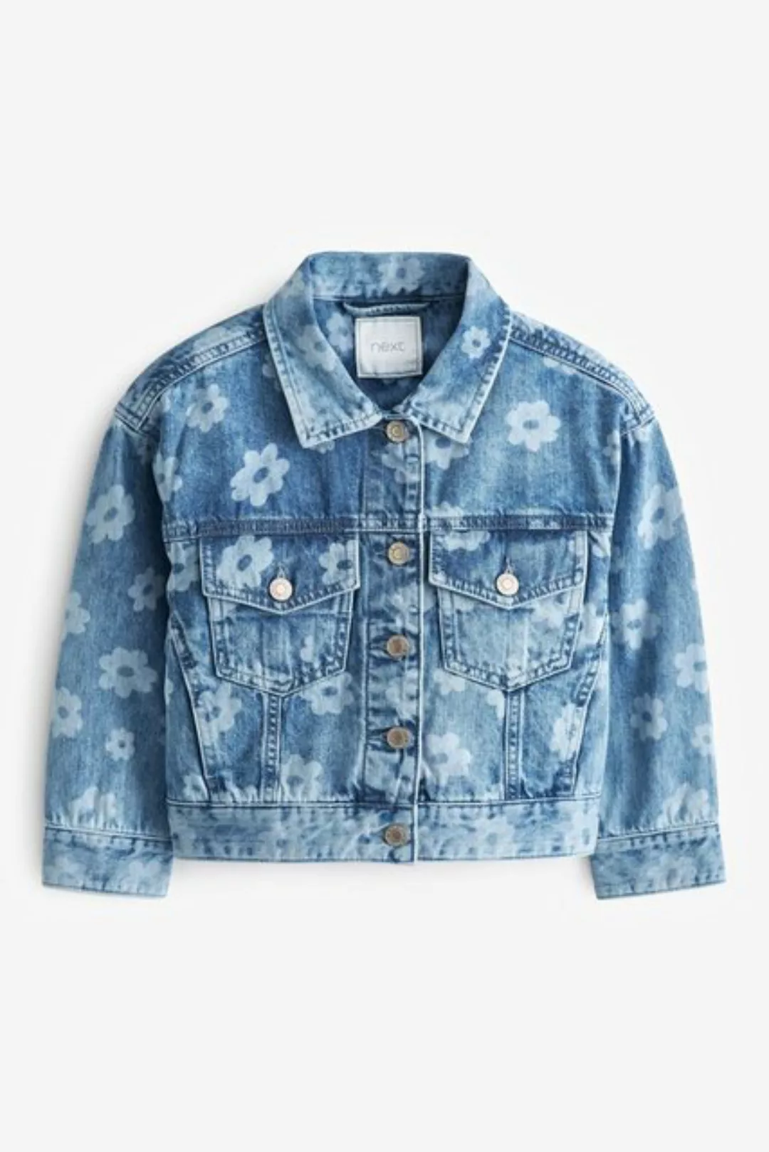 Next Jeansjacke Denim-Jacke im Westernstil mit Print (1-St) günstig online kaufen