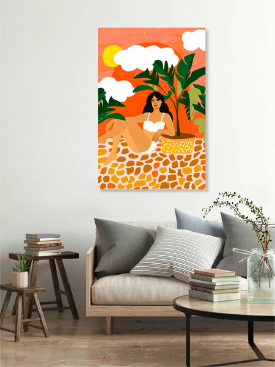 Poster / Leinwandbild - Life With Banana Trees günstig online kaufen