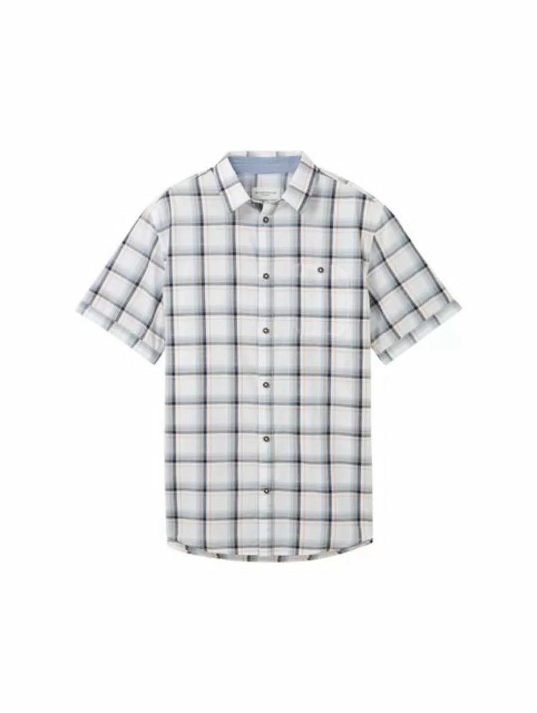 TOM TAILOR Poloshirt checked slubyarn shi günstig online kaufen