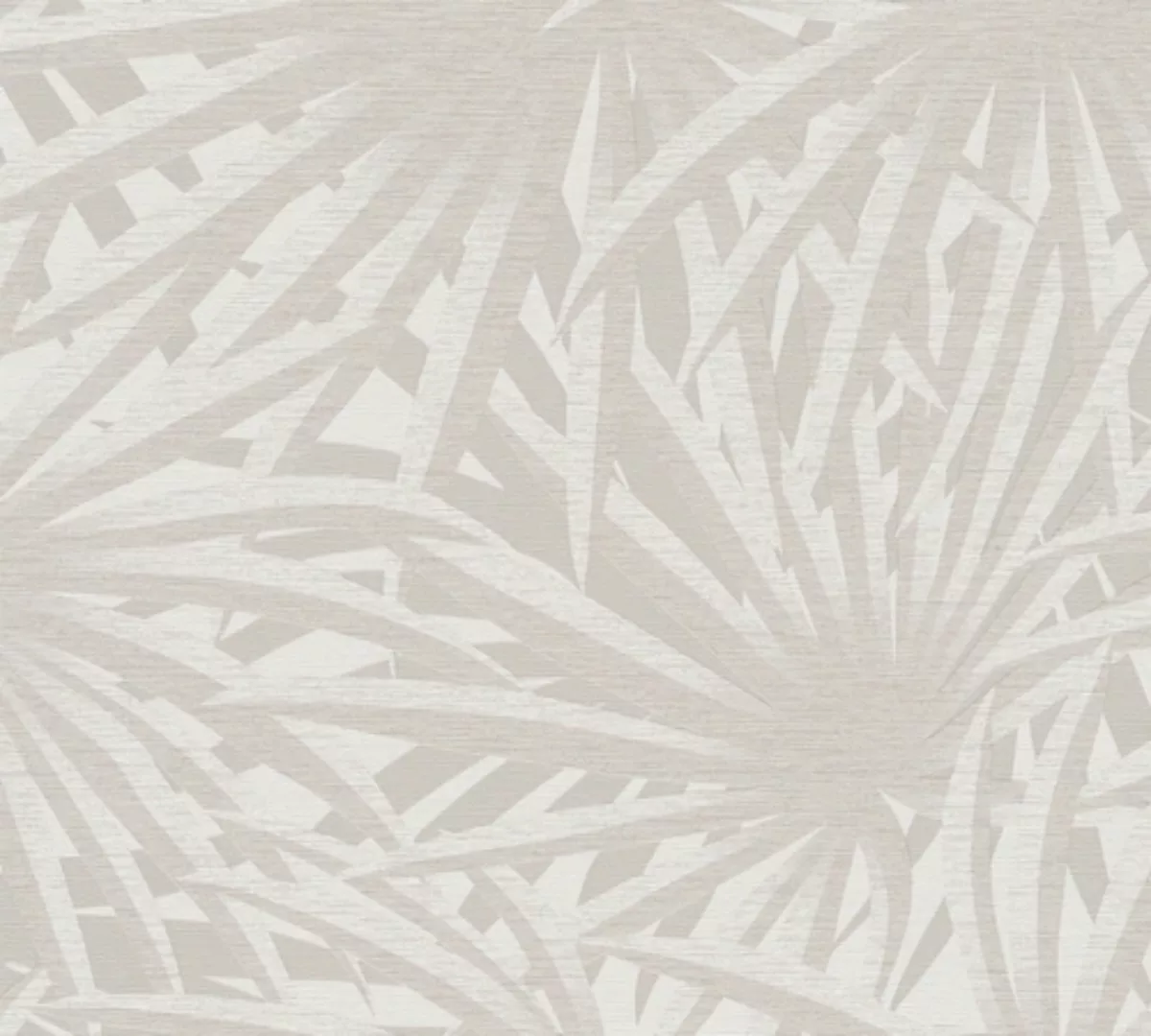 Bricoflor Palmen Tapete in Creme Weiß Helle Vliestapete mit Palmenblätter D günstig online kaufen