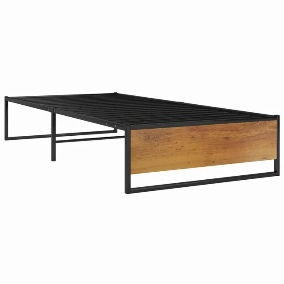 Bettgestell Schwarz Metall 90x200 Cm günstig online kaufen