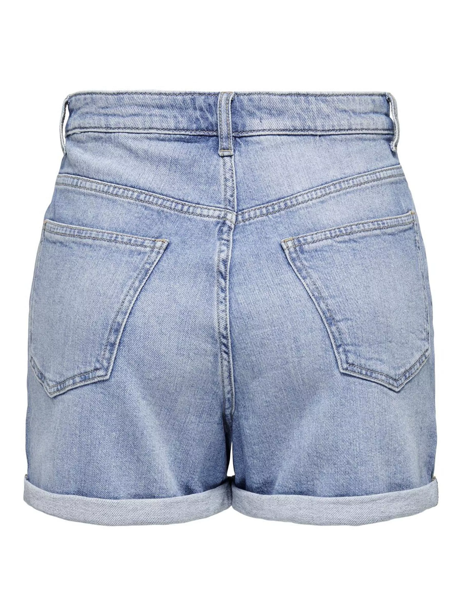 ONLY Jeansshorts Shorts Denim Bermudas High Waist 7684 in Hellblau günstig online kaufen