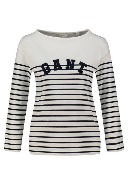 Gant T-Shirt Damen Langarmshirt BRETON STRIPED Regular Fit (1-tlg) günstig online kaufen