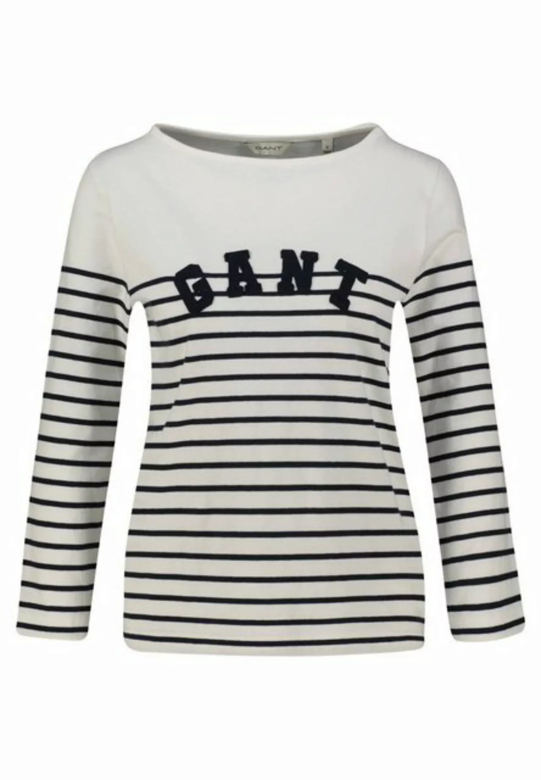 Gant T-Shirt Damen Langarmshirt BRETON STRIPED Regular Fit (1-tlg) günstig online kaufen