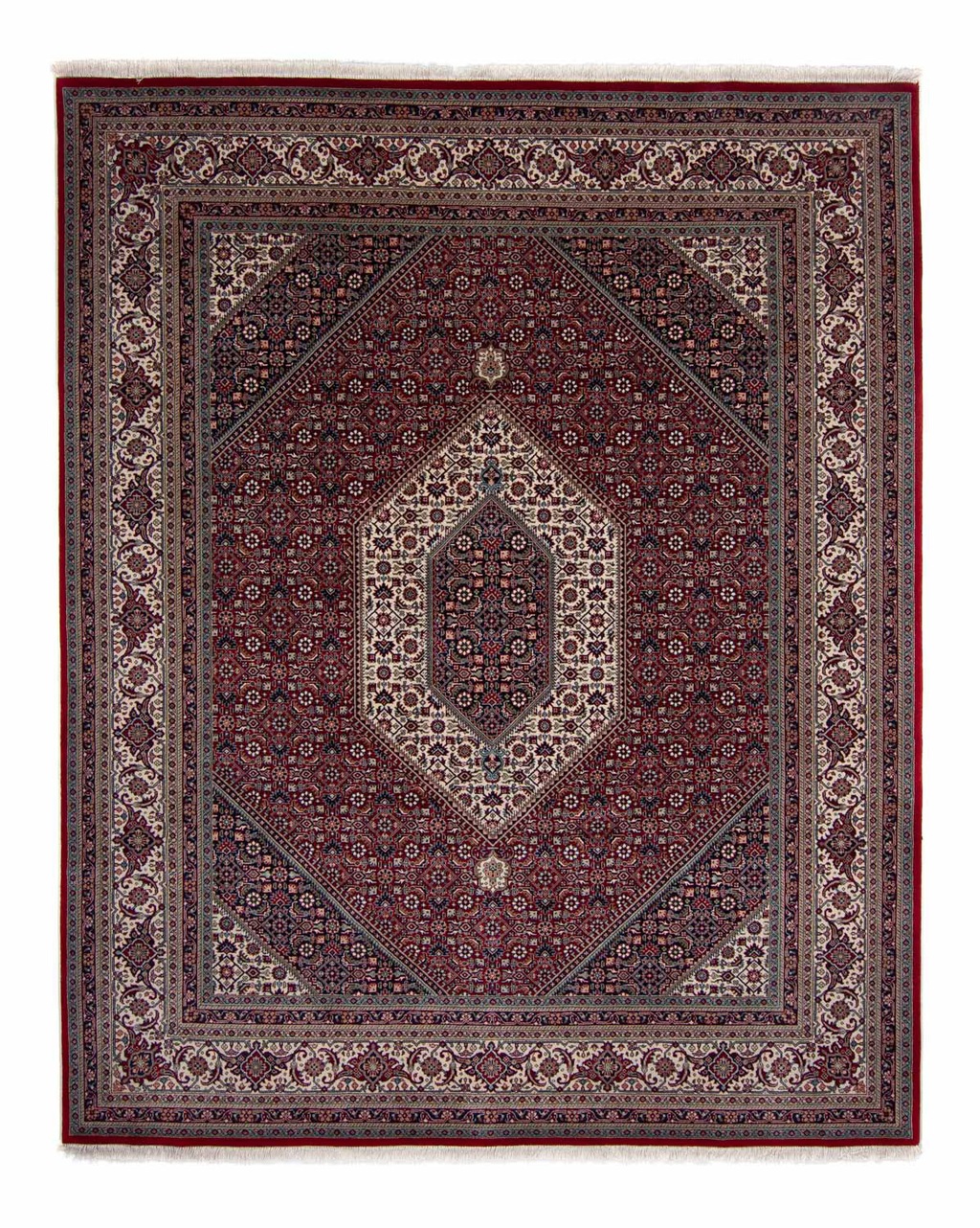 morgenland Seidenteppich »Bidjar - Takab Medaillon Rosso scuro 303 x 249 cm günstig online kaufen