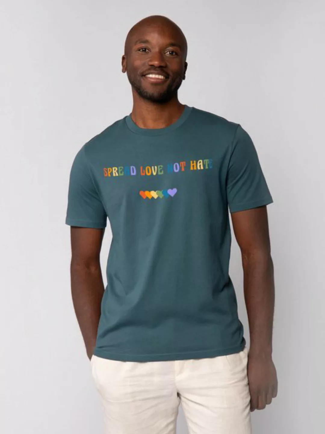 wat? Apparel Print-Shirt Spread Love not Hate (1-tlg) günstig online kaufen