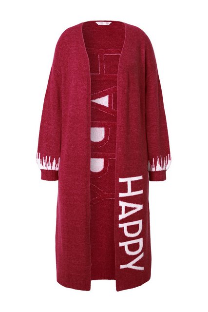 Angel of Style Strickjacke Long-Strickjacke Straight Fit HAPPY-Statements günstig online kaufen