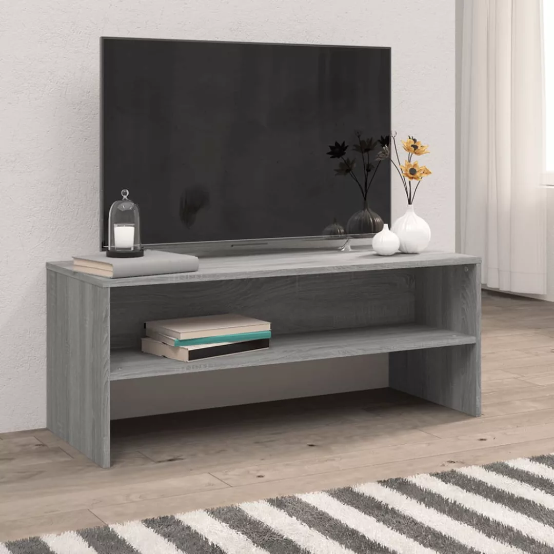 Vidaxl Tv-schrank Grau Sonoma 100x40x40 Cm Holzwerkstoff günstig online kaufen