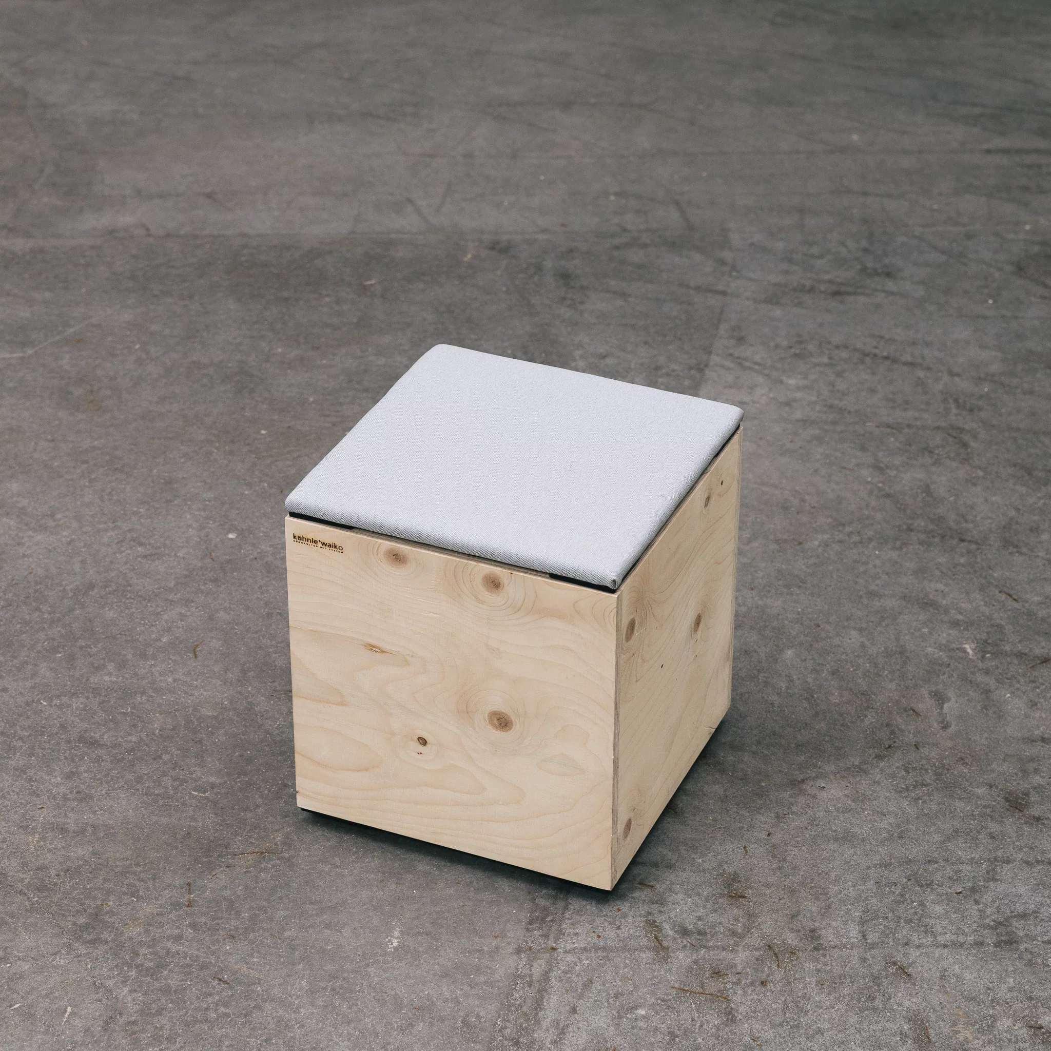 Sitzhocker Cube mit Sitzpolster, natur günstig online kaufen