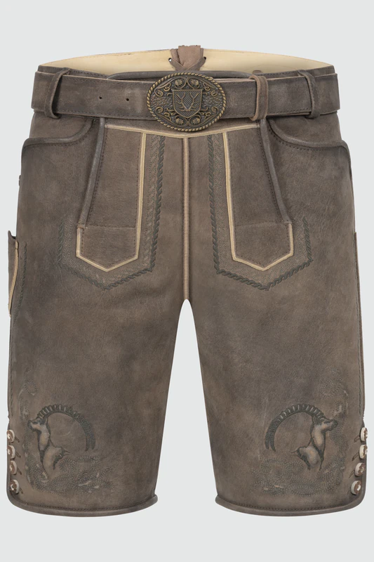 Lederhose Ilian mit Gürtel günstig online kaufen