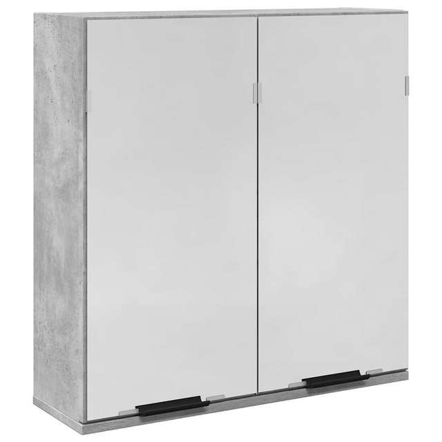 vidaXL Badezimmerspiegelschrank Bad-Spiegelschrank Betongrau 64x20x66,5 cm günstig online kaufen