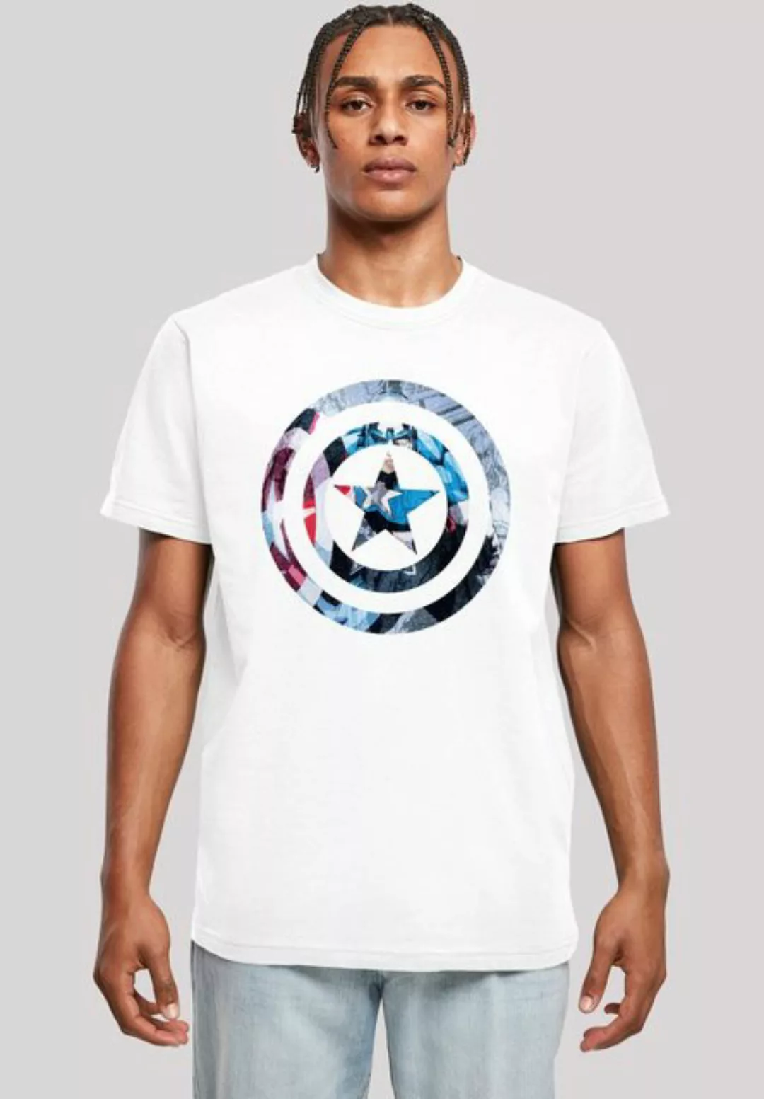 F4NT4STIC T-Shirt Marvel Superhelden Avengers Captain America Montage Symbo günstig online kaufen