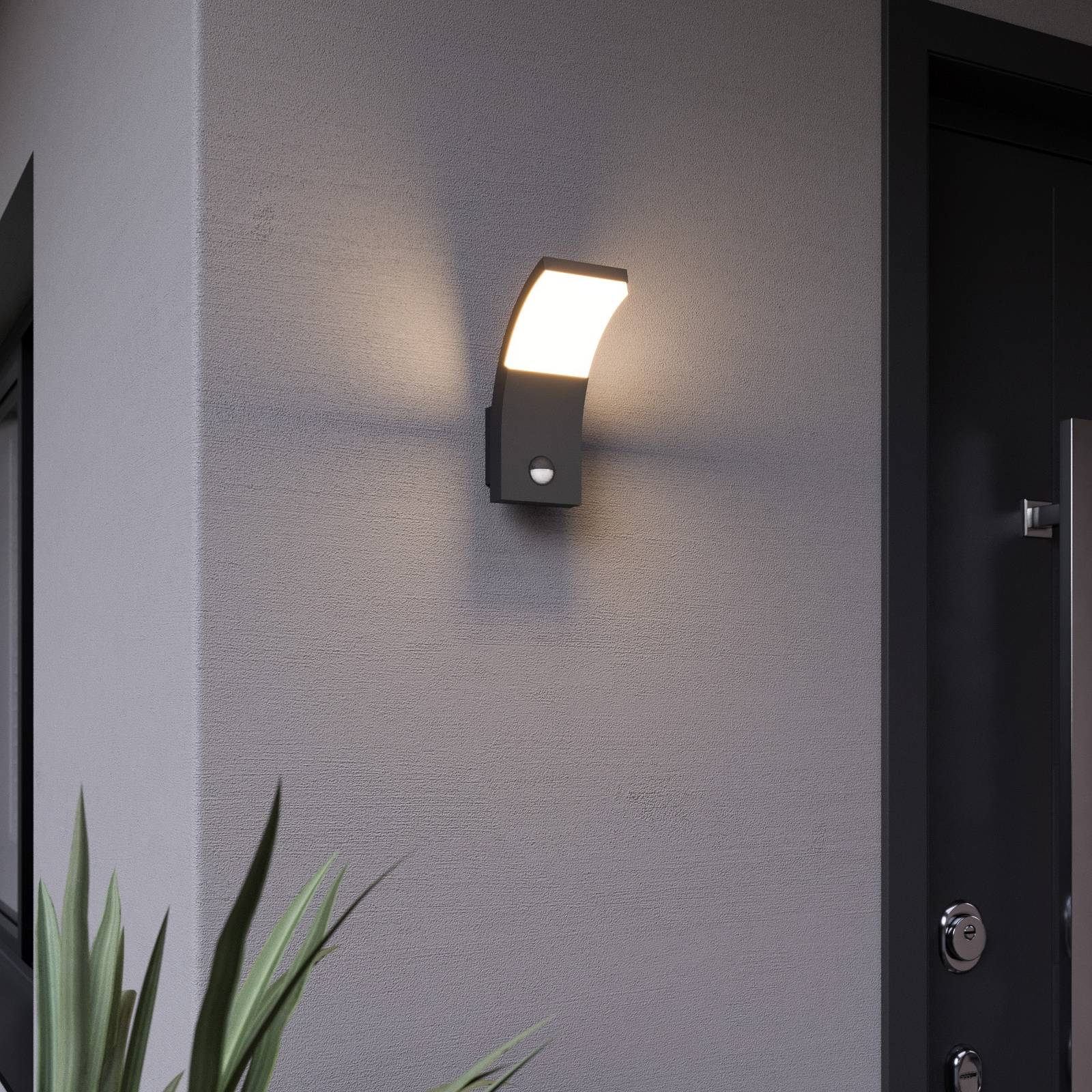 LED-Außenwandleuchte Timm mit Bewegungssensor günstig online kaufen