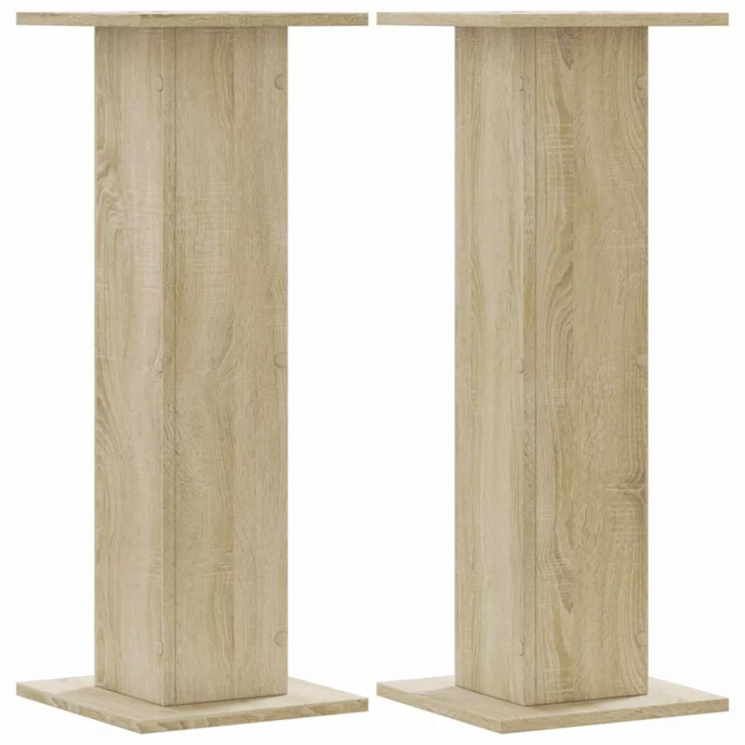 vidaXL Blumenständer Pflanzenständer 2 Stk. Sonoma-Eiche günstig online kaufen