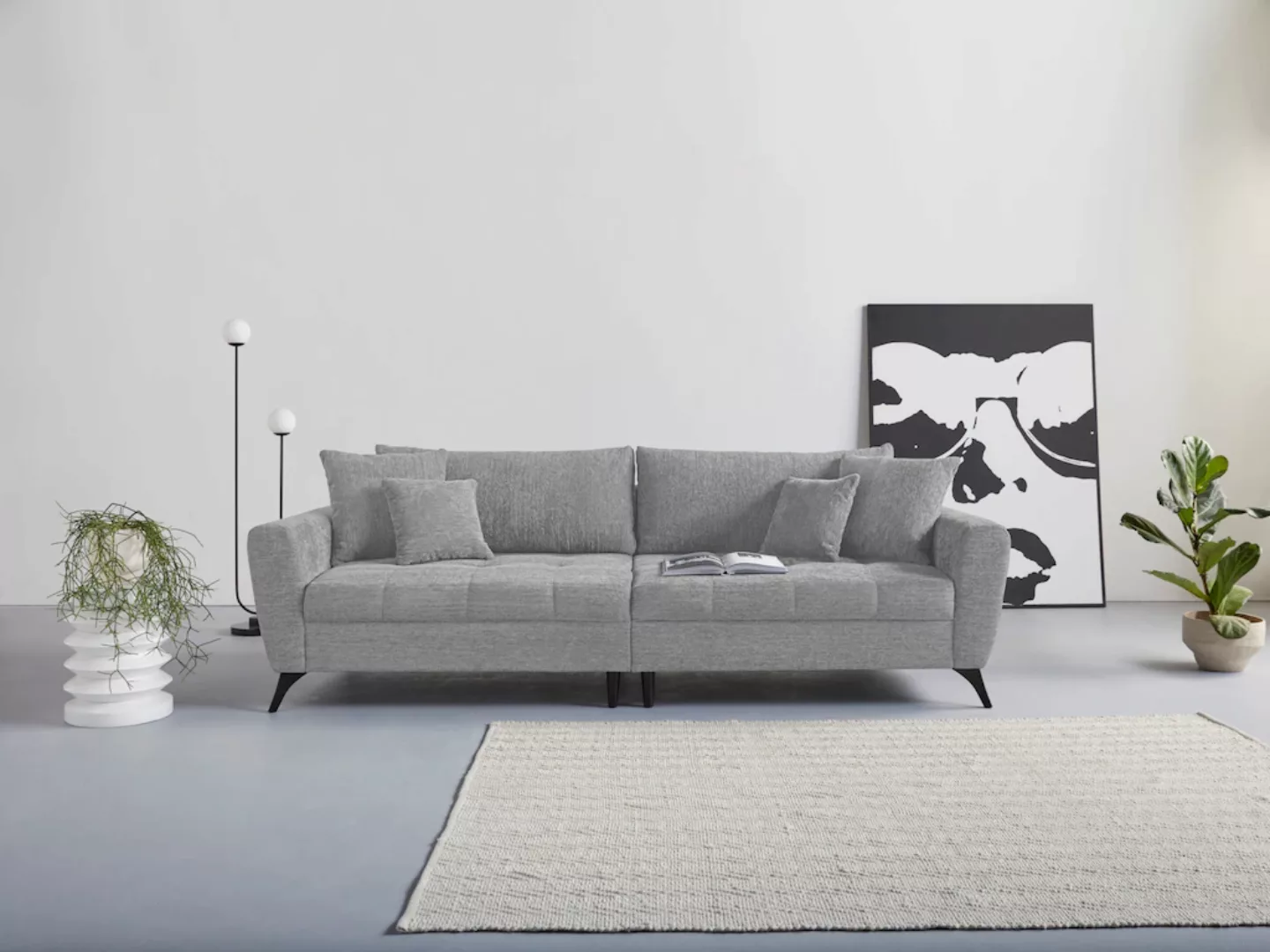 INOSIGN Big-Sofa "Lörby", Belastbarkeit bis 140kg pro Sitzplatz, auch mit A günstig online kaufen