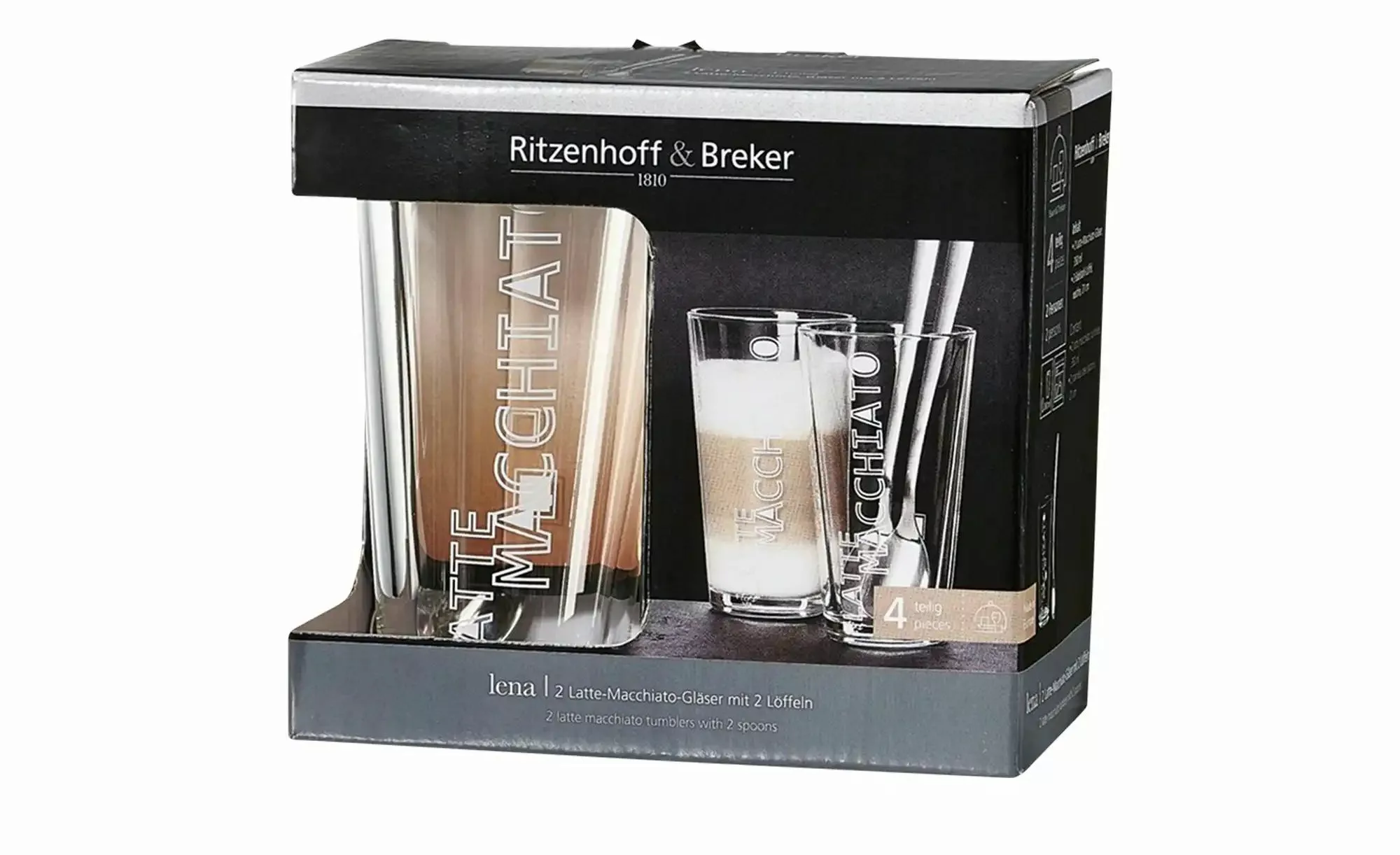 Ritzenhoff & Breker Latte Macchiato Gläserset   ¦ transparent/klar ¦ Glas ¦ günstig online kaufen