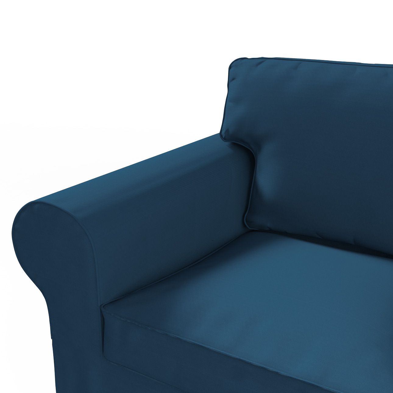 Bezug für Ektorp 2-Sitzer Schlafsofa NEUES Modell, marinenblau , Sofabezug günstig online kaufen