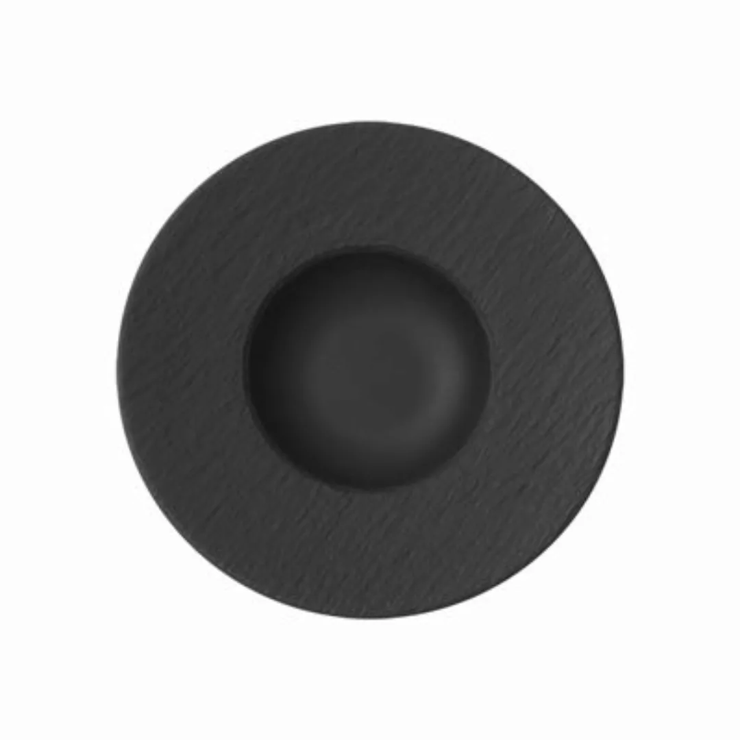 Villeroy & Boch Manufacture Rock Pastateller schwarz 28 cm Speiseteller günstig online kaufen