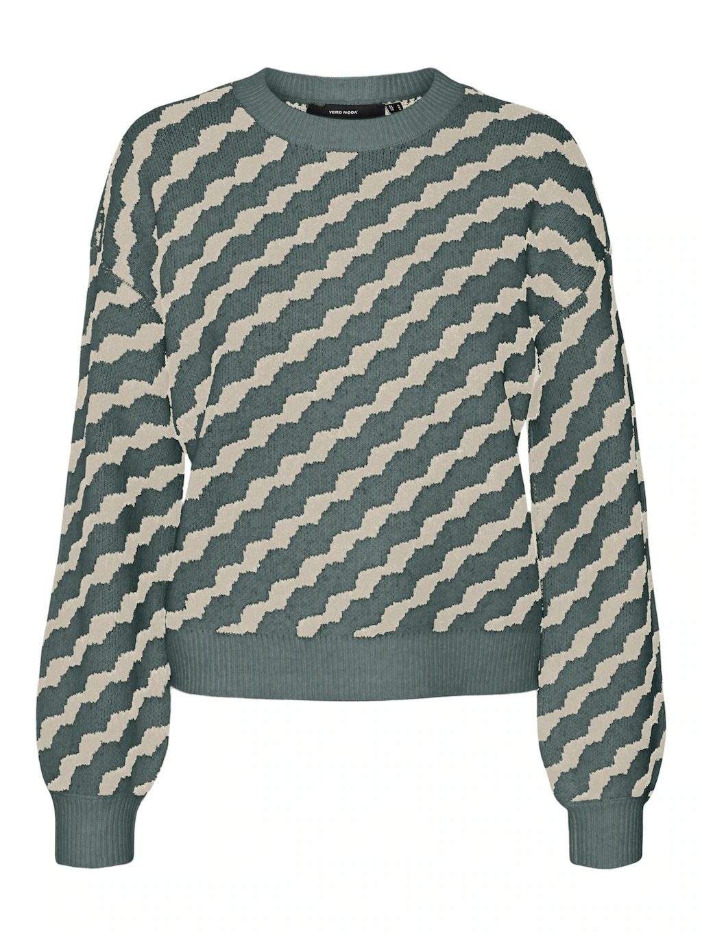 Vero Moda Rundhalspullover "VMLARA LS O-NECK PULLOVER GA BOO REP" günstig online kaufen