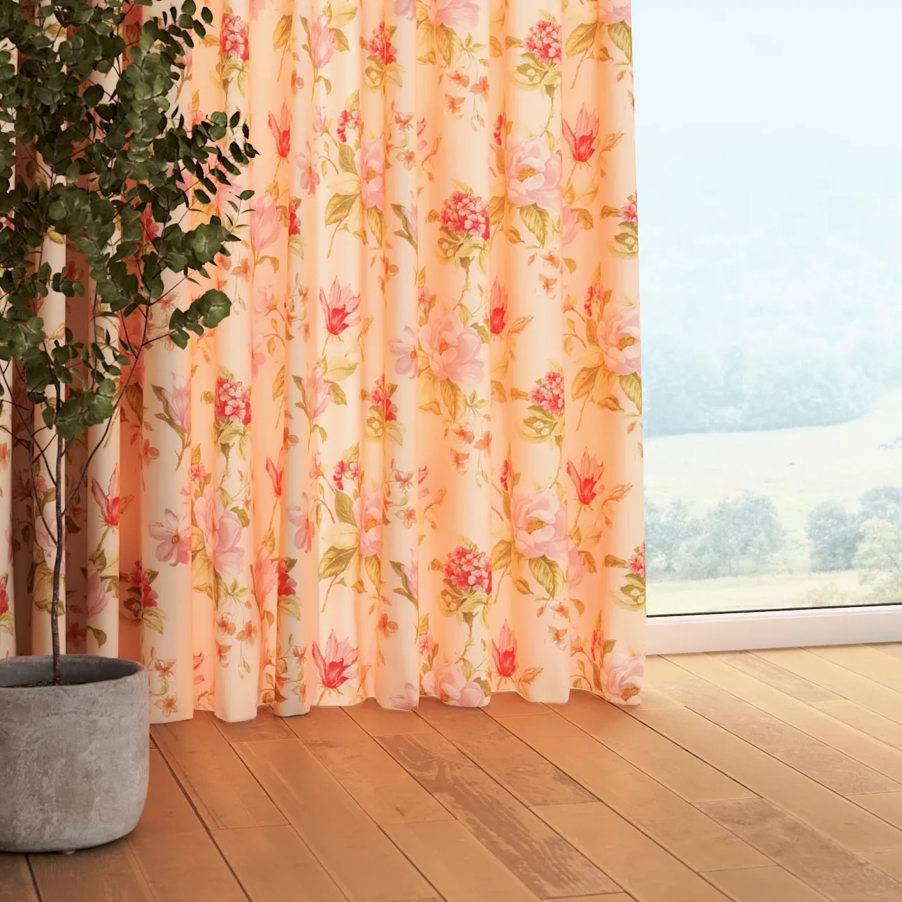 Vorhang mit Kräuselband, creme-rosa, Londres (143-87) günstig online kaufen