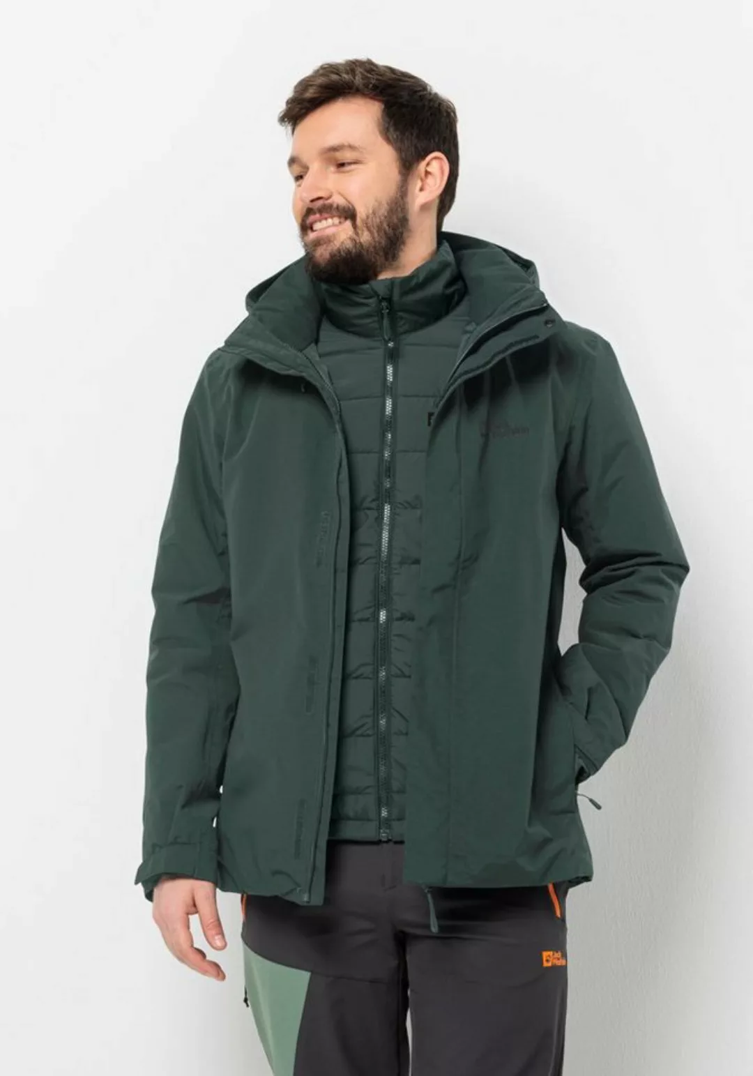 Jack Wolfskin 3-in-1-Funktionsjacke "BERGLAND 3IN1 JKT M", mit Kapuze günstig online kaufen