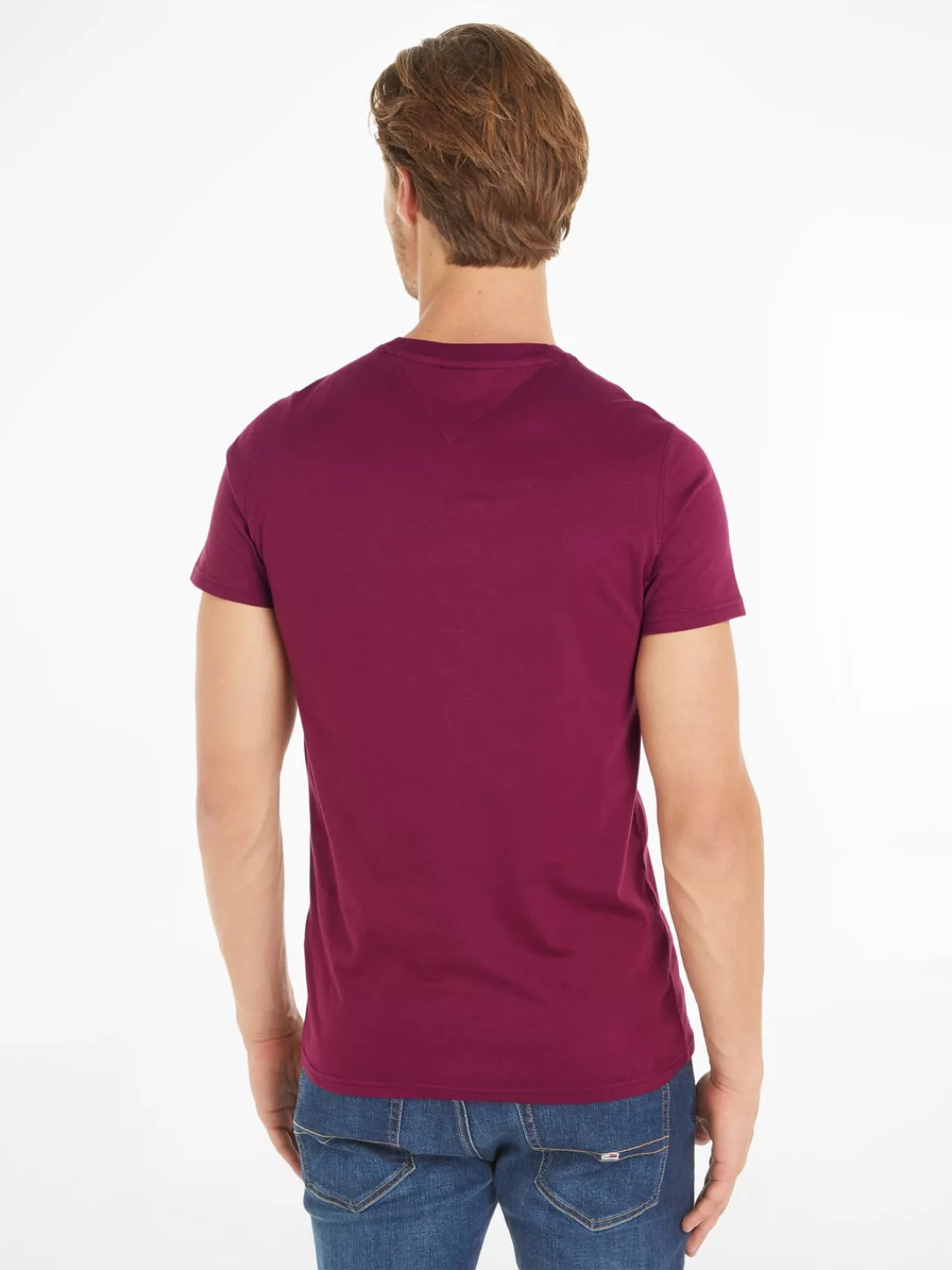 Tommy Jeans T-Shirt "TJM ESSENTIAL SOLID TEE", Regular Fit mit Rundhalsauss günstig online kaufen