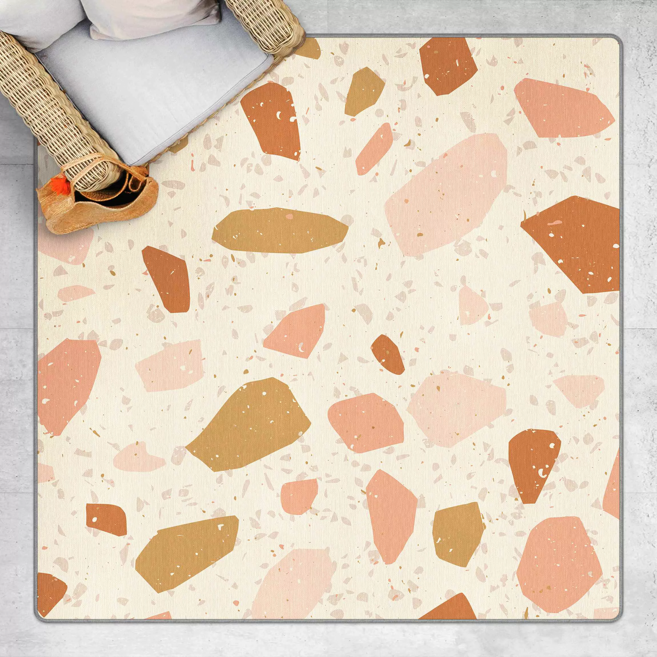 Teppich Detailliertes Terrazzo Muster Pisa günstig online kaufen
