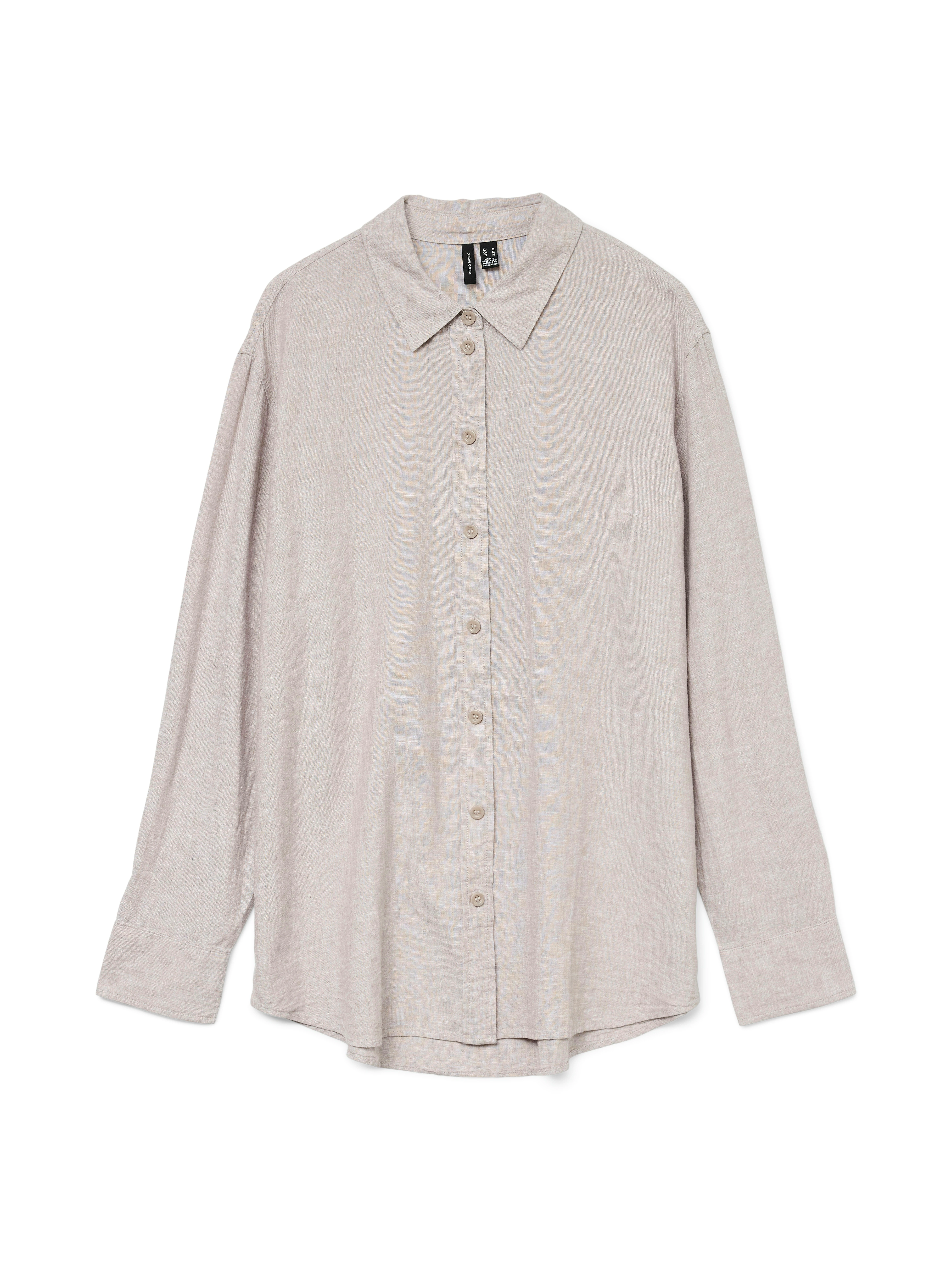 Vero Moda Hemdbluse VMLINN LINEN LS SHIRT WVN NOOS hochwertige Qaulität mit günstig online kaufen