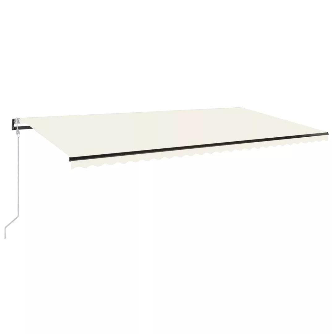 Gelenkarmmarkise Automatisch 600x350 Cm Creme günstig online kaufen