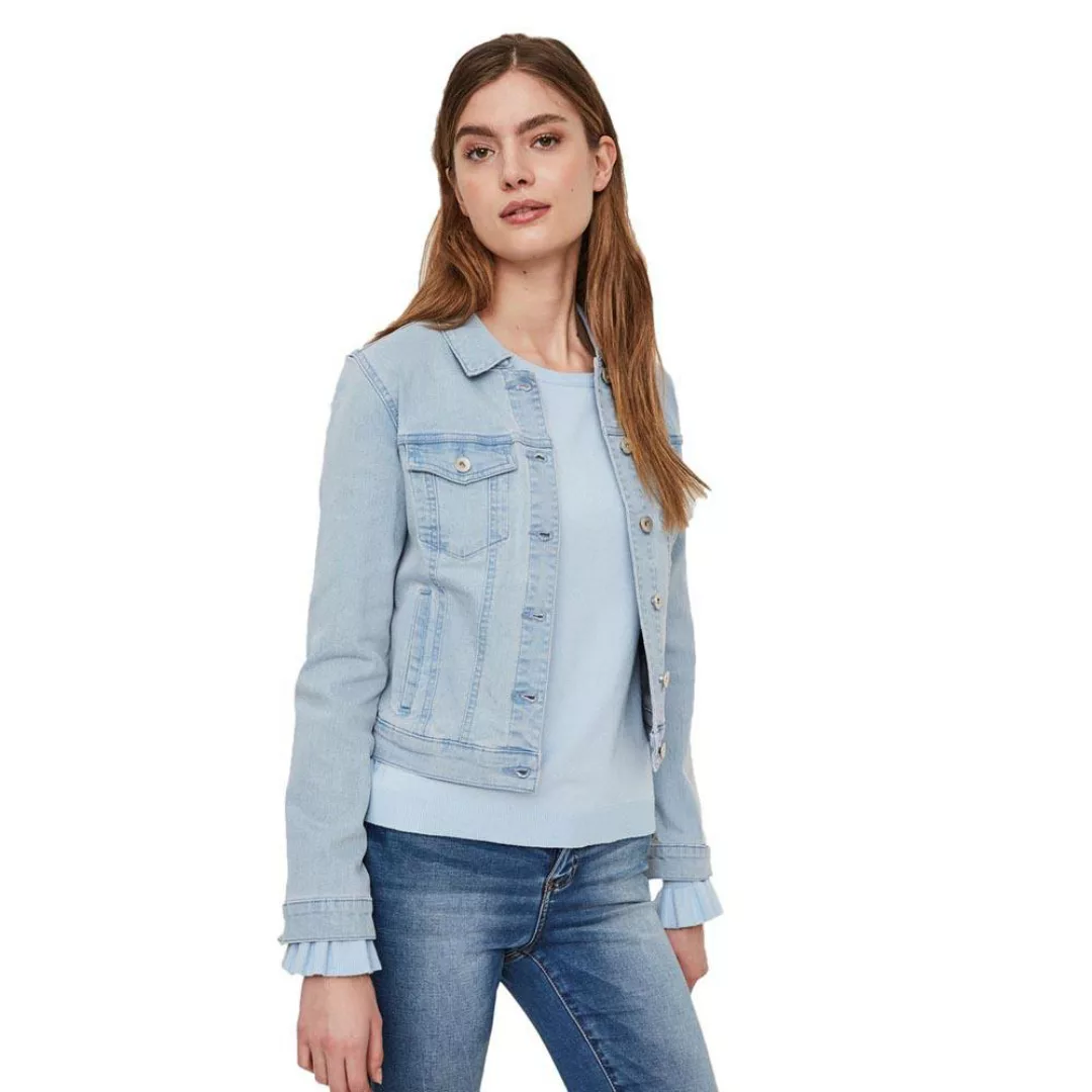 VERO MODA Kurze Jeansjacke Damen Schwarz günstig online kaufen