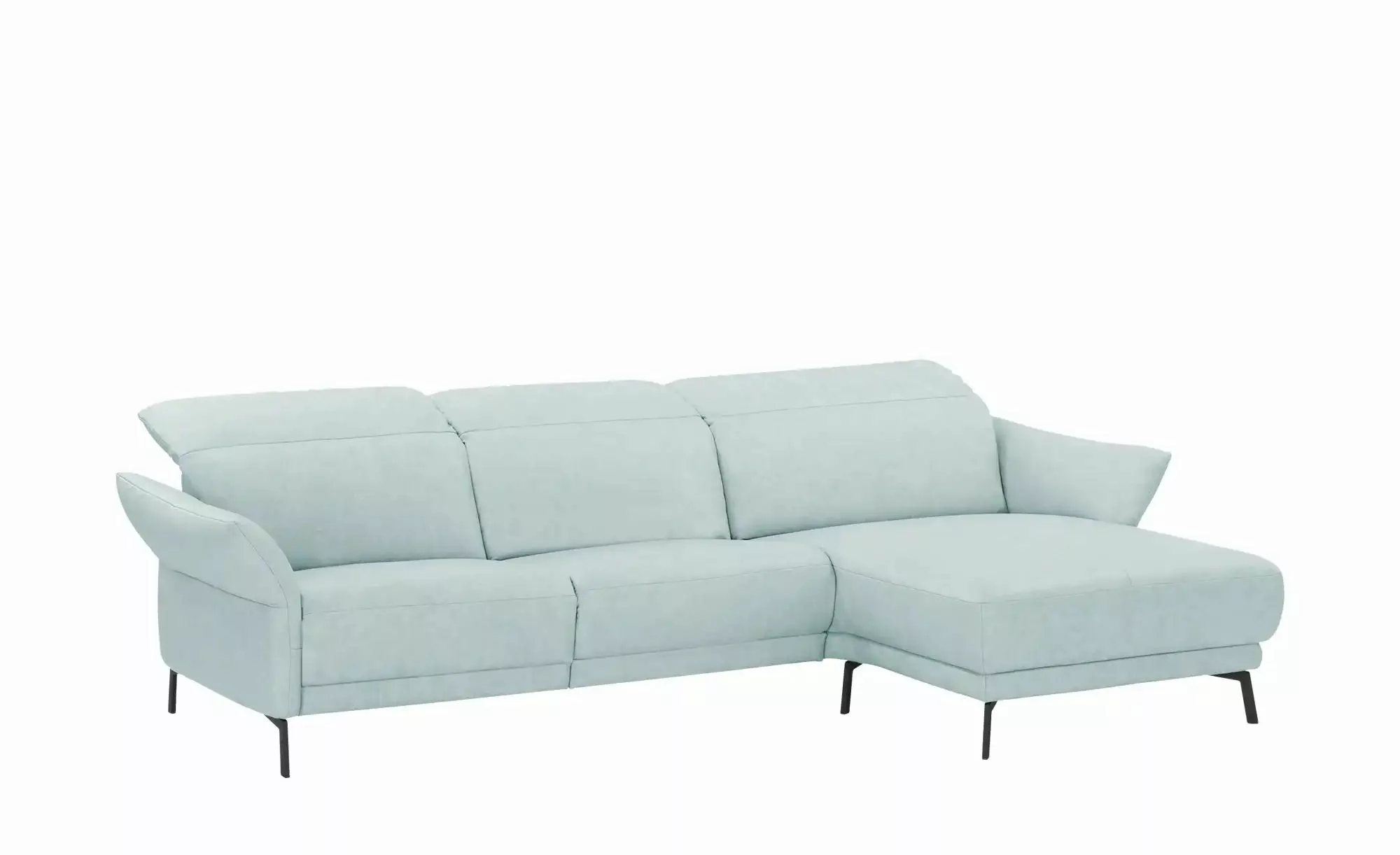 Wohnwert Ecksofa Leder Bellana ¦ blau ¦ Maße (cm): B: 285 H: 101 T: 161.0 P günstig online kaufen