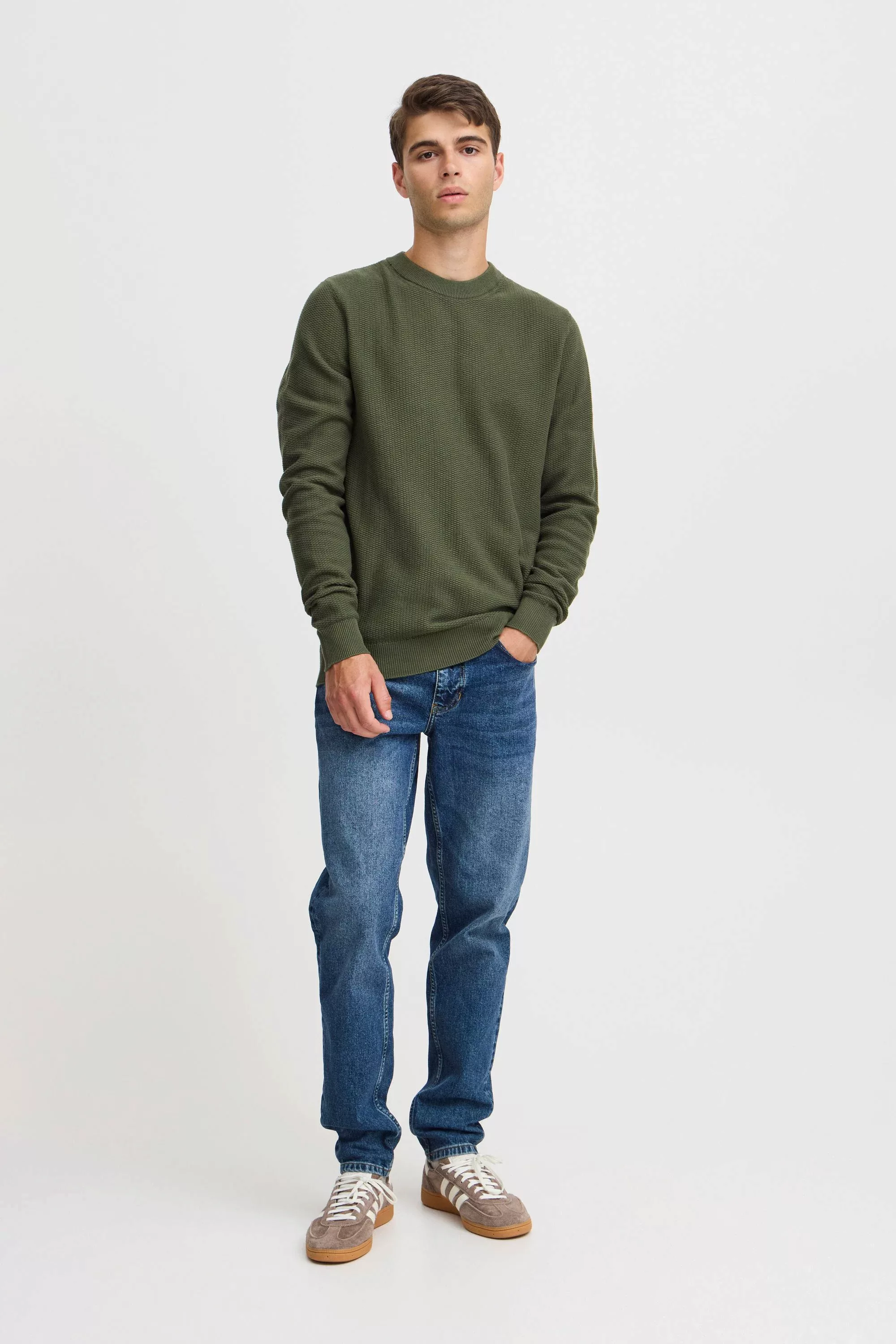 Casual Friday Strickpullover CFKARL 0160 structured crew neck knit modische günstig online kaufen