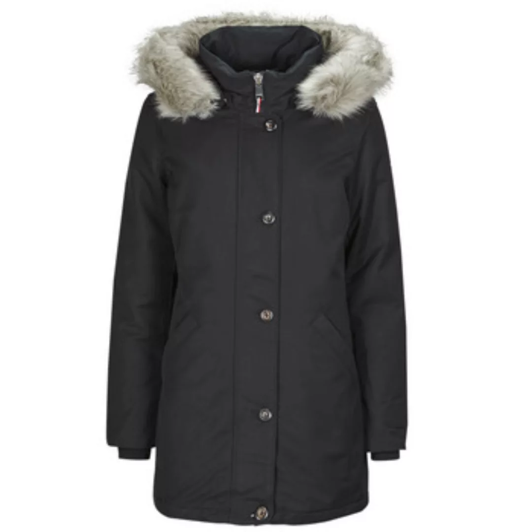 Tommy Hilfiger Parka "PADDED PARKA WITH FUR", mit Kapuze, mit Rippstrickbün günstig online kaufen