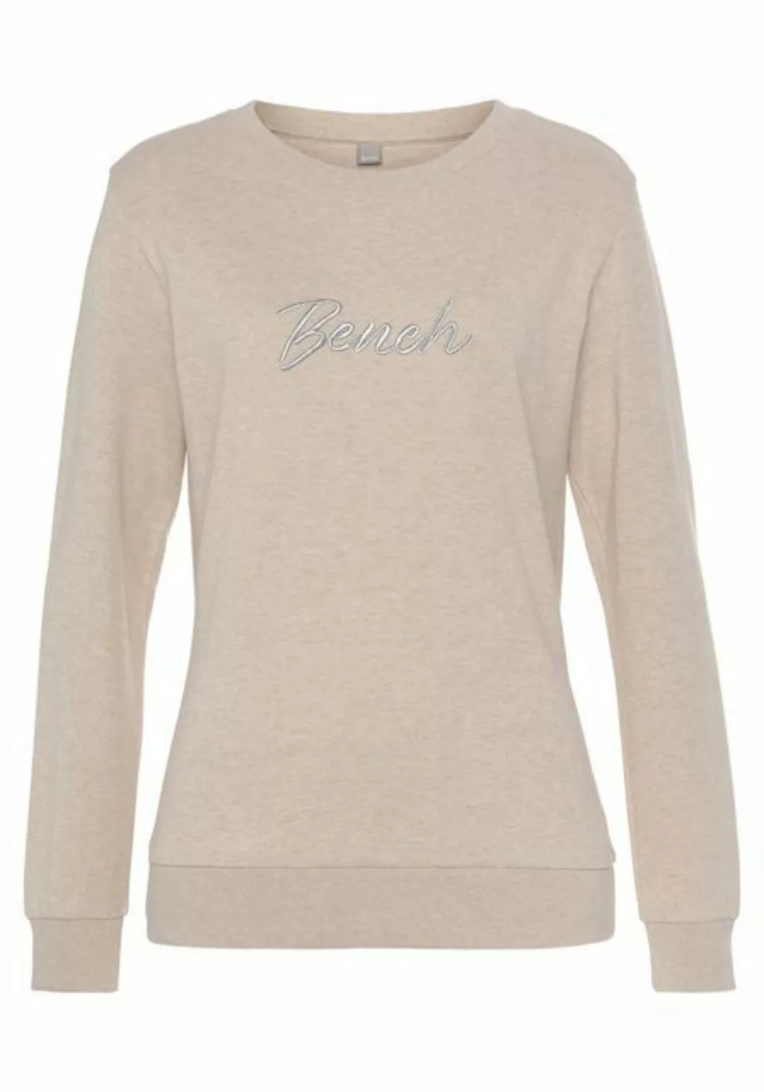 Bench. Loungewear Sweatshirt -Loungeshirt mit glänzender Logostickerei, Lou günstig online kaufen