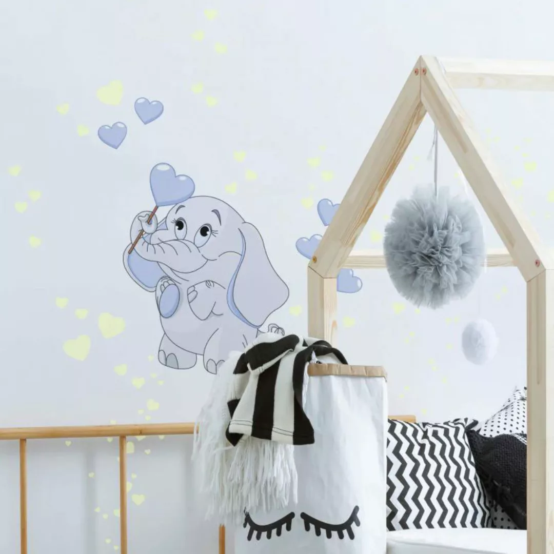 Wall-Art Wandtattoo "Elefantenbaby Leuchtsticker", (1 St.) günstig online kaufen