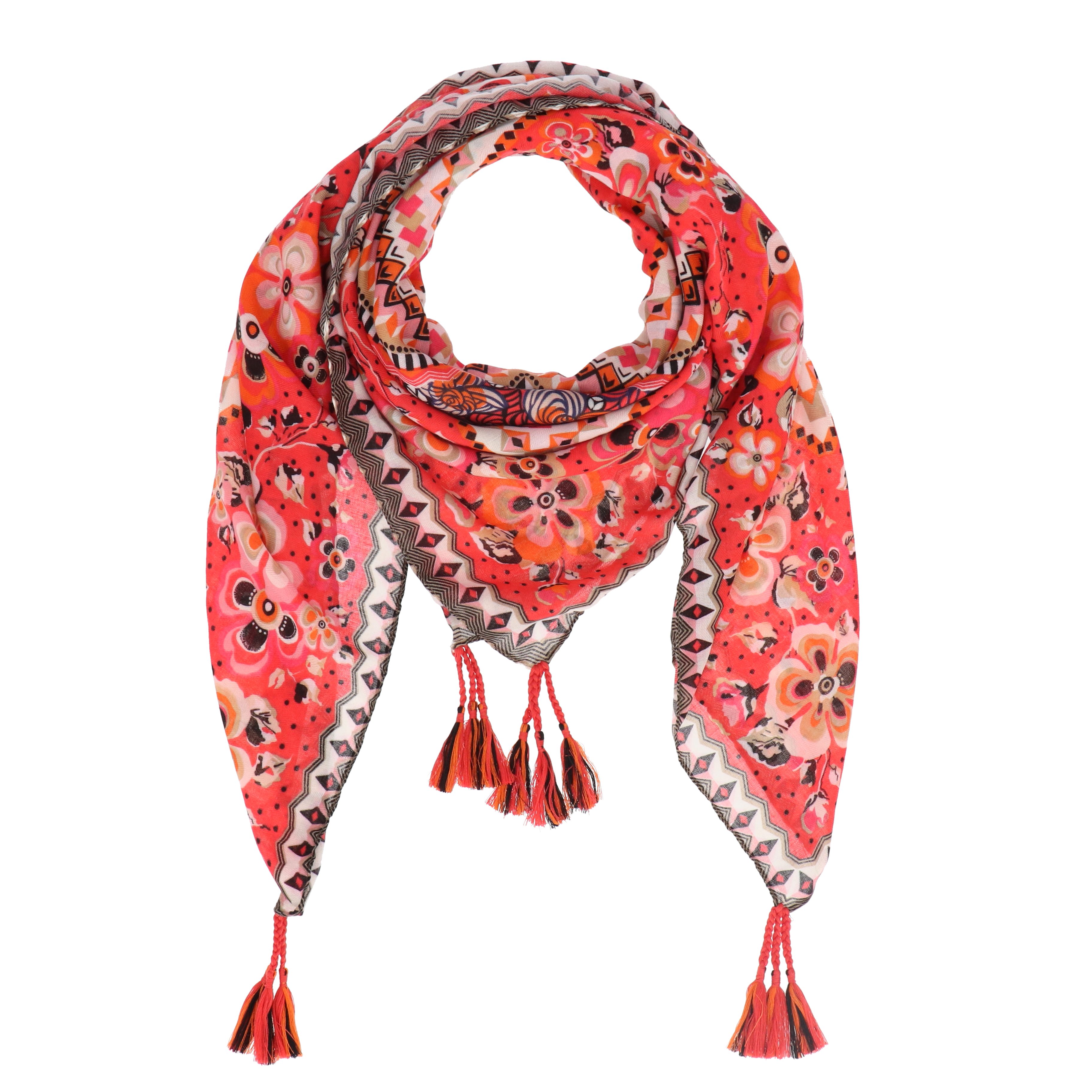 halsüberkopf Accessoires Modetuch Tuch Flower Patch, günstig online kaufen