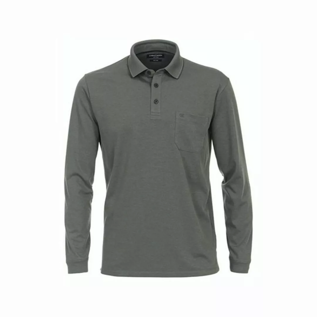 Casa Moda Long Sleeve Poloshirt Grün - Größe 3XL günstig online kaufen