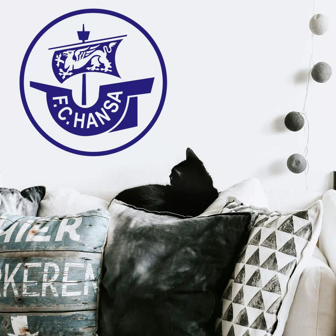 Wall-Art Wandtattoo »Fußball Hansa Rostock Logo«, (1 St.), selbstklebend, e günstig online kaufen