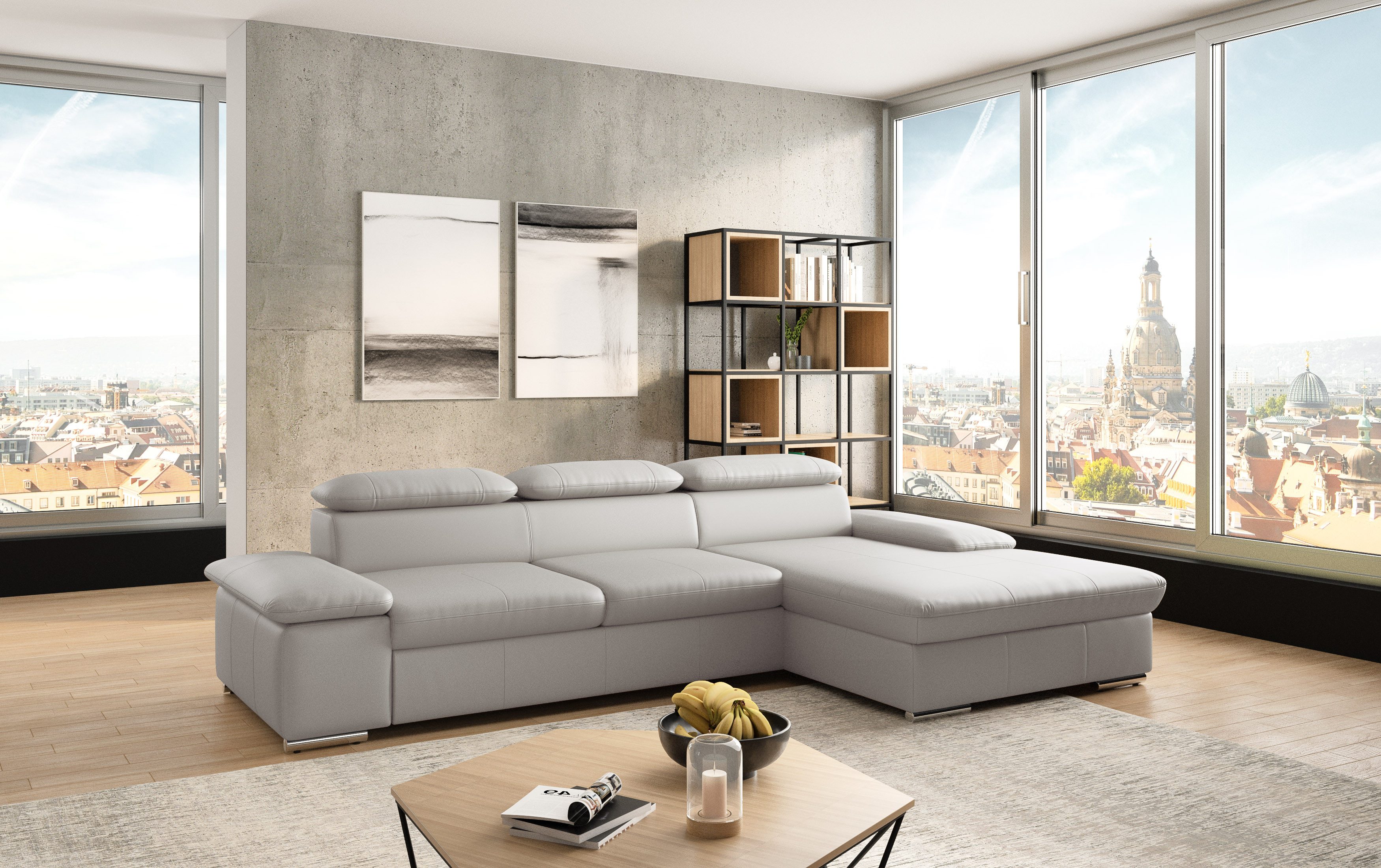 sit&more Ecksofa "Valantine L-Form", inkl. Kopf- und Armteilverstellung, wa günstig online kaufen
