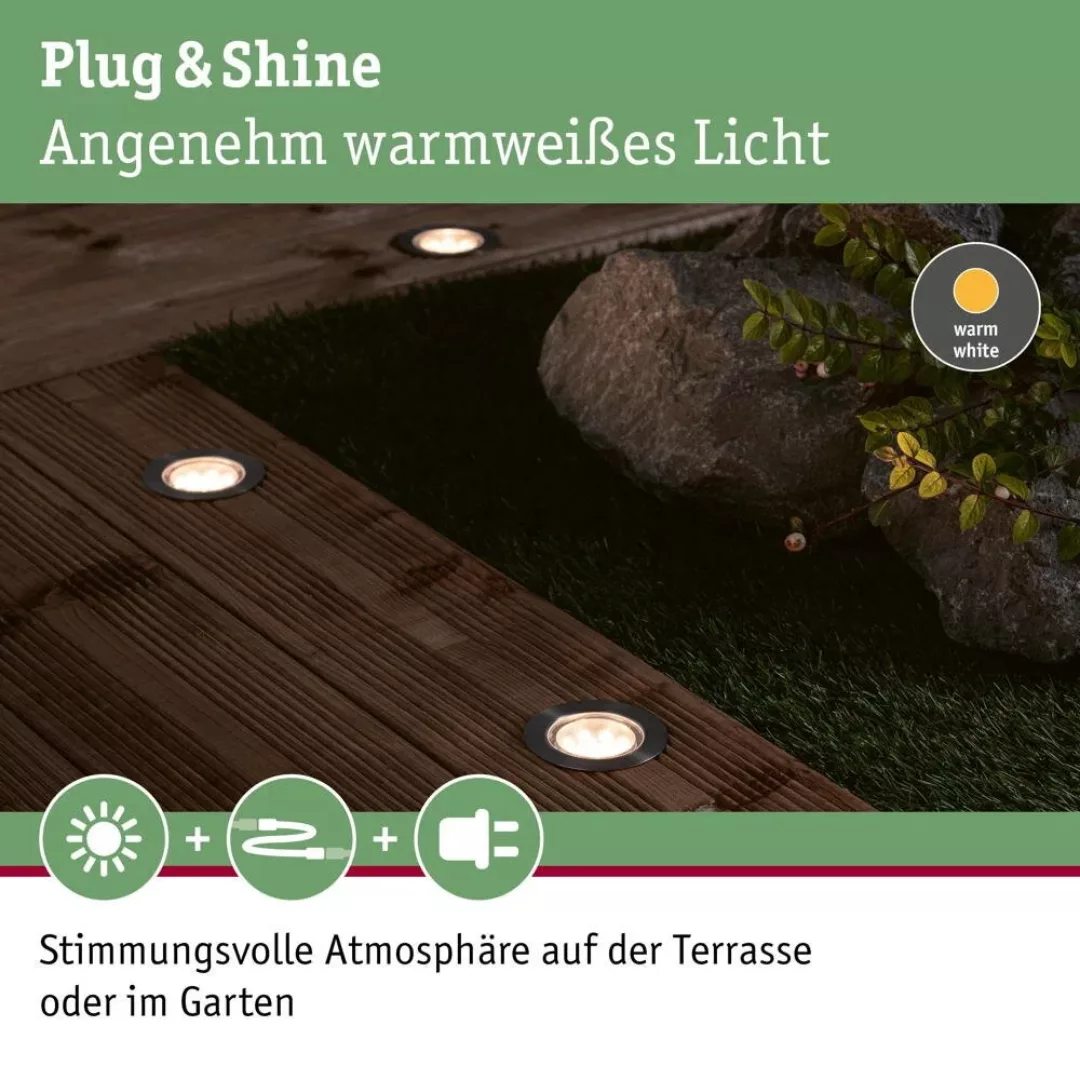 Paulmann Plug & Shine Einbaulampe Floor Eco 3.000K günstig online kaufen