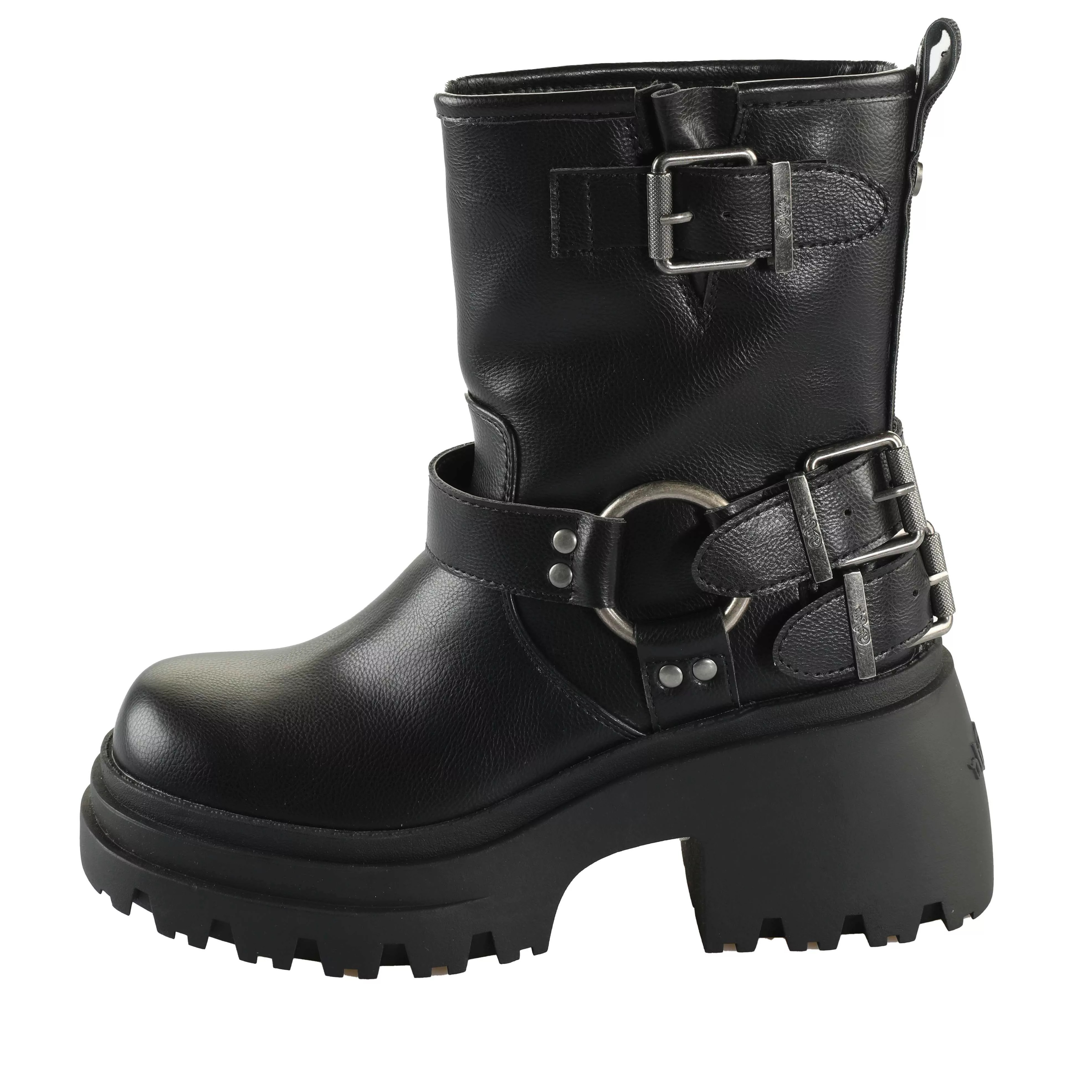 Buffalo Bikerboots "BRAVR BIKER LO", Bikerstiefelette, Plateaustiefelette, günstig online kaufen