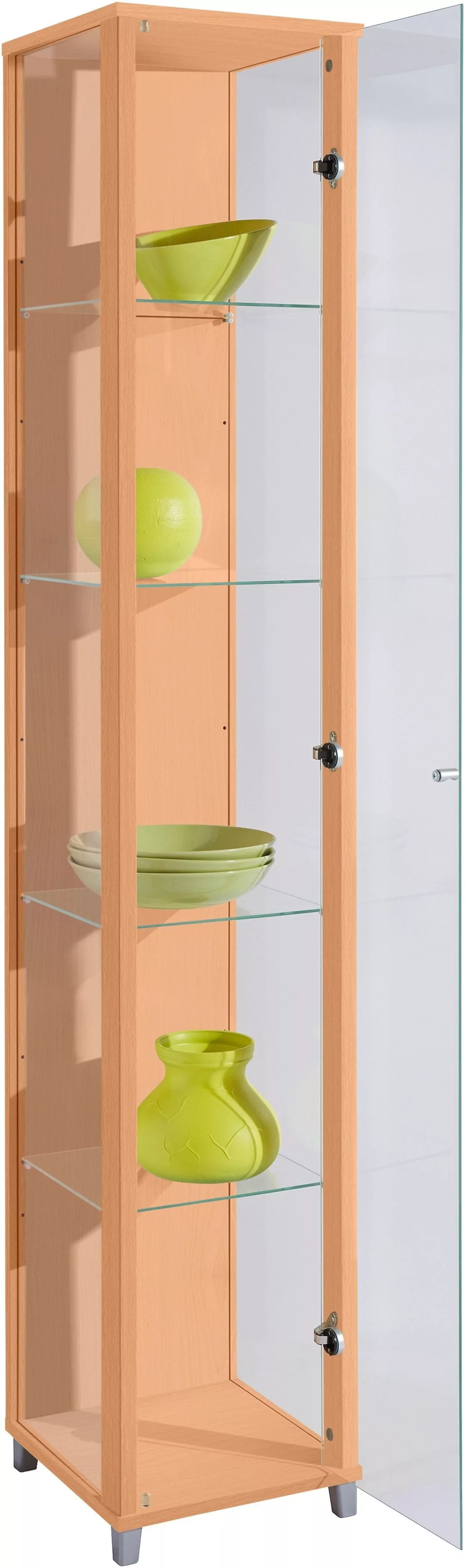 fif möbel Vitrine "OPTIMA Höhe ca. 172 cm", Standvitrine/Glasvitrine 1x Gla günstig online kaufen