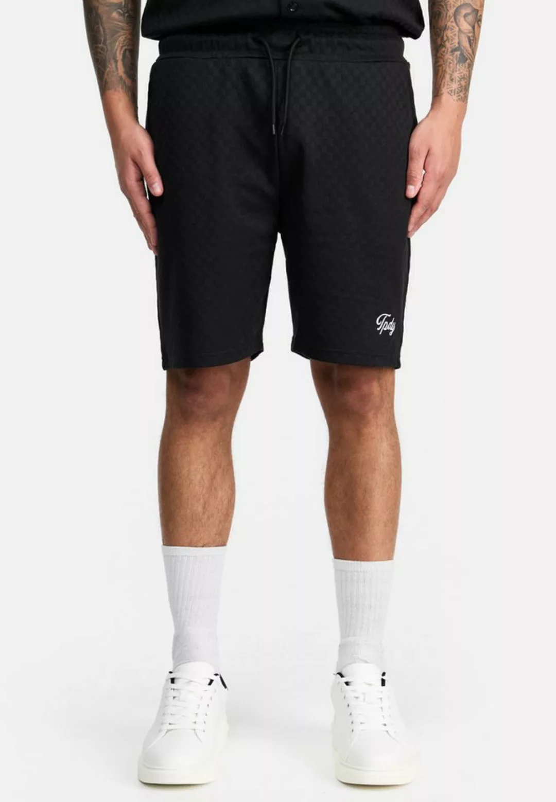 trueprodigy Shorts James Logostitching mit Schachbrettmuster günstig online kaufen