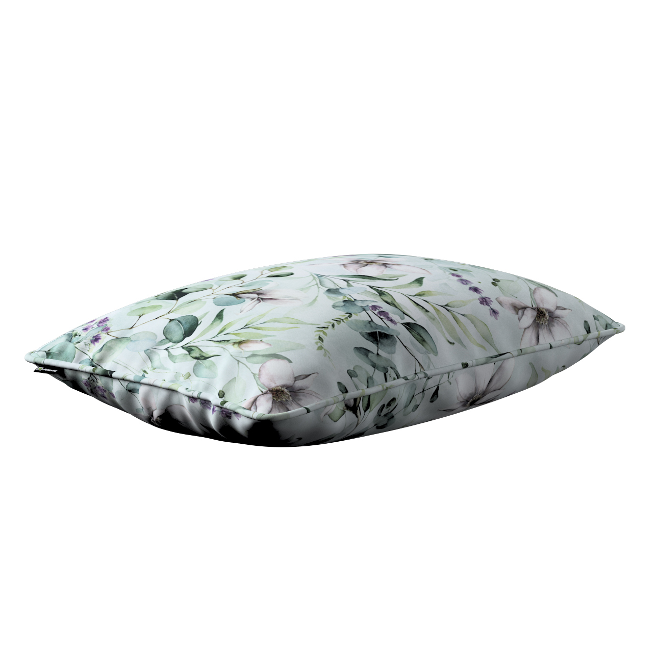 Kissenhülle Gabi mit Paspel 60x40cm, mintgrün-weiß, 60 x 40 cm, Flowers (14 günstig online kaufen
