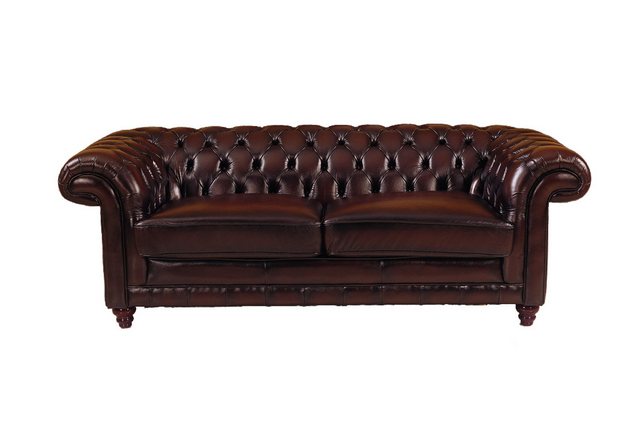 Salottini Chesterfield-Sofa 3er Sofa Chesterfield Couch Glasgow Ledersofa G günstig online kaufen