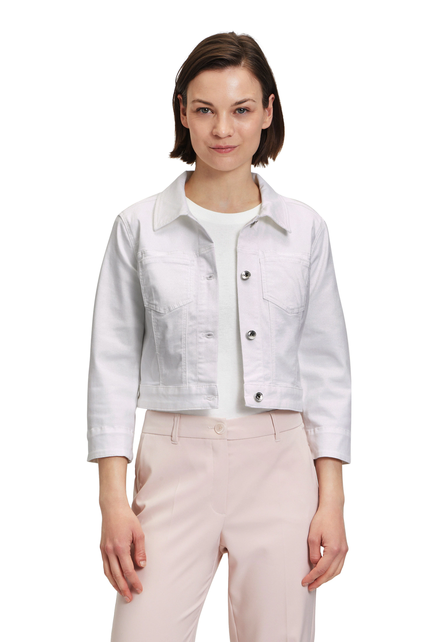 Betty Barclay Jackenblazer "Betty Barclay Jeansjacke mit 3/4 Arm", Material günstig online kaufen